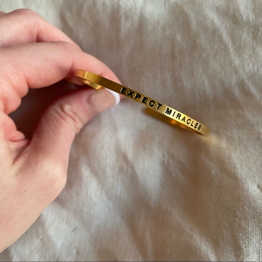 Expect Miracles Mantraband bracelet mantra band
